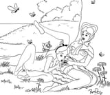 alice, lorina liddell, dinah liddell, and alice&#039;s sister (disney and 1 more) drawn by paro_dee - e923bc0e0d60e84b7d55e938a3199097