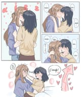 __miyagi_shiori_and_sendai_hazuki_shuuniichido_classmate_wo_kau_hanashi_drawn_by_elephon__212aebe7e98ae819642392995165a456