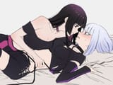 __kurogane_otoha_and_shiraya_tamaki_rock_wa_lady_no_tashinami_deshite_drawn_by_aoki_shizumi__3976667e84a4c3ded7eed47689b0b482