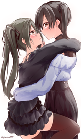 __kaga_and_zuikaku_kantai_collection_drawn_by_yamamo778__072522a447540266f75e53b4c2430c11