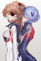 __souryuu_asuka_langley_and_ayanami_rei_neon_genesis_evangelion_and_2_more_drawn_by_yagisawa_teru__3efa52f2e72feaae755c9e393b474ac9