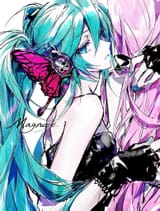 __hatsune_miku_and_megurine_luka_vocaloid_and_1_more_drawn_by_hanaseto__a56b5ed85466eb76f415a8aaad742550