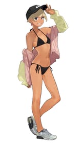 black bikini intern-chan