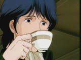 yang drinking tea