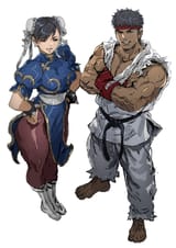 __chun_li_and_ryu_street_fighter_and_1_more_drawn_by_yasuda_akira__12c04c864af7b159a99ffaefa364306f