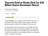 Tencent buying Nexon
