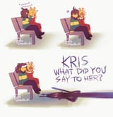 Undertale-seirette-Kris-(Deltarune)-Deltarune-персонажи-7043624