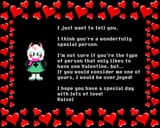 ralsei begging to join the polycule in a valentines card