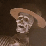 laughing skeleton
