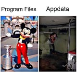 program files vs app data