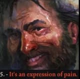 expression of pain