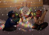 A snowman