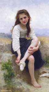 William Adolphe Bouguereau - Before The Bath (1900)