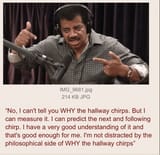 black science guy explains the hallway chirp