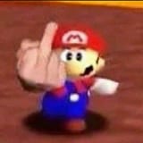 mario middle finger