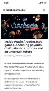 Apple Arcade rot