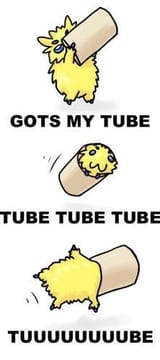 joltik happy about tube