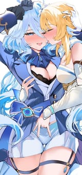 lumine and furina lewd yuri