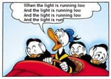 When the light is running low