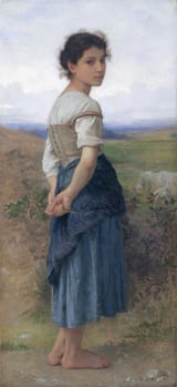 William Adolphe Bouguereau - The Young Shepherdess