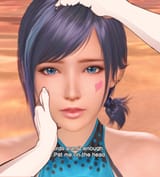 patting Reika chan