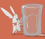a glass