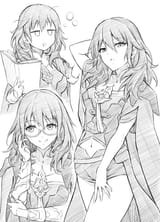 Byleth tummy and glasses
