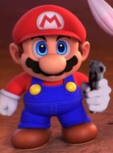 mario with gun