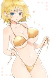 ryouna golden bikini
