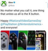 press x button