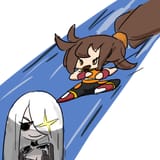 striker about to be countered by blade