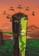 Fish stick stinger