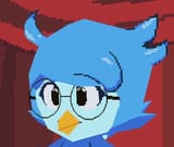 martlet with glasses