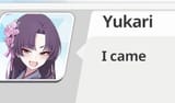 Yukari came