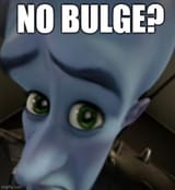 No bulge