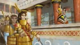 Mycenean troops Occupying Minoan Crete