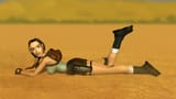 Tomb Raider The Last Revelation Lara laying on the ground render