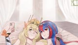 Alear&amp;Celinetakeaselfieinbed