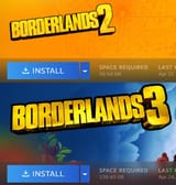 borderlands installs