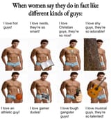 women&#039;s tastes in men