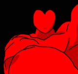 119751 - artist_unknown choking colored dragon_ball grabbing heart jiren looking_at_viewer personification pov soul_(deltarune)