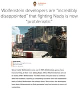 no, making shit games is problematic