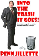 into the trash it goes