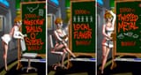 video game characters in short skirts cause rampage world tour