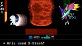 blue slash