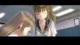 Two girls smiling