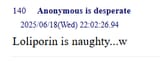 loliporin is naughty