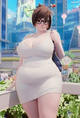 white dress