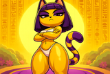 20250618_2042_Egyptian Cat Character_remix_01jy25fhbkfac858e8g8k15dz3