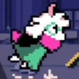 look at him